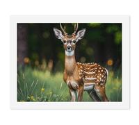 HETVBNS DIY Digital Painting by Numbers Kit for Adults Beginners - Whitetail Deer Fawn Paint by Numbers Kits, DIY Acrylic Painting on Canvas for Home Decor 30x40cm