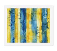 HETVBNS DIY Digital Painting by Numbers Kit for Adults Beginners - Yellow And Blue Pattern Paint by Numbers Kits, DIY Acrylic Painting on Canvas for Home Decor 40x50cm