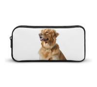 HETVBNS Dog Pencil Case Large Capacity, Durable Pencil Pouch Portable Small Cosmetic Bag with Metal Zipper, Simple Makeup Pouch Aesthetic Toiletry Bag for Travel Office