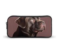 HETVBNS Dog Pencil Case Large Capacity Zipper Pouch, Durable Pencil Box Organizer, Portable Small Cosmetic Bag for Office, Travel
