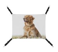 HETVBNS Dog Pet Hammock for Cats & Dogs, Soft Breathable Canvas Hanging Hammock with Adjustable Straps, Comfortable & Durable Hanging Bed for Small to Medium Pets