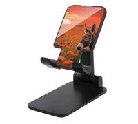 HETVBNS Donkey & Butterflie Phone Stand for Desk - Adjustable & Foldable Tablet Stand Portable Cell Phone Stand Holder Compatible with 4-13" Smartphones, Tablets