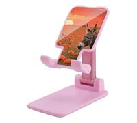 HETVBNS Donkey & Butterflie Phone Stand for Desk - Adjustable & Foldable Tablet Stand Portable Cell Phone Stand Holder Compatible with 4-13" Smartphones, Tablets