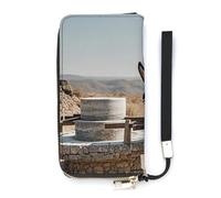 HETVBNS Donkey Pulling Mill Wallet, Elegant Wristlet Wallet with Multi-Card Slots, PU Leather Long Purse for Women, Men