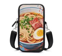 HETVBNS Doodle Style Noodles Cell Phone Bag with Detachable Strap, Aesthetic Mini Sling Bag Small Crossbody Bag for Phone