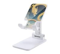 HETVBNS Dragon Rainbow Bridge Phone Stand for Desk - Adjustable & Foldable Tablet Stand Portable Cell Phone Stand Holder Compatible with 4-13" Smartphones, Tablets
