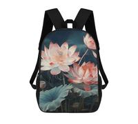 HETVBNS Dragonfly And Flower Backpack for Women Men, Durable 600D Polyester Bookbag with Large Capacity, Lightweight 17 Inch Laptop Backpack Minimalism Casual Daypack for Work, Travel