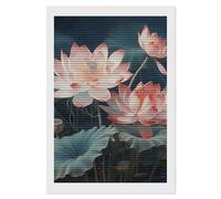 HETVBNS Dragonfly and Flower Diamond Painting Kits for Adults, Full Round Drill DIY Diamond Art for Beginners, 5D Gem Art and Crafts for Home Wall Decor 8"x12"