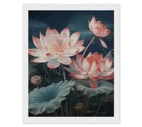 HETVBNS Dragonfly and Flower Diamond Painting Kits for Adults, Full Round Drill DIY Diamond Art for Beginners, 5D Gem Art and Crafts for Home Wall Decor 16"x20"