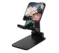 HETVBNS Dragonfly and Flower Phone Stand for Desk - Adjustable & Foldable Tablet Stand Portable Cell Phone Stand Holder Compatible with 4-13" Smartphones, Tablets