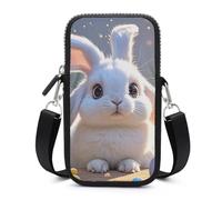 HETVBNS Easter Bunny Cell Phone Bag with Detachable Strap, Aesthetic Mini Sling Bag Small Crossbody Bag for Phone