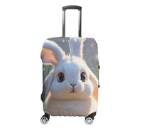 HETVBNS Easter Bunny Luggage Cover, Elastic Luggage Protector Fits 19-32in Suitcases, Washable & Anti-Scratch Suitcase Cover for Men Women, style, XL, Classic