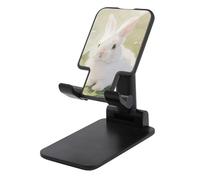 HETVBNS Easter Rabbit Phone Stand for Desk - Adjustable & Foldable Tablet Stand Portable Cell Phone Stand Holder Compatible with 4-13" Smartphones, Tablets