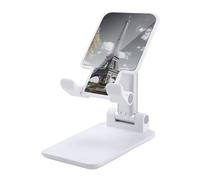 HETVBNS Eiffel Tower Phone Stand for Desk - Adjustable & Foldable Tablet Stand Portable Cell Phone Stand Holder Compatible with 4-13" Smartphones, Tablets