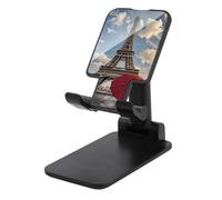 HETVBNS Eiffel Tower with Red Umbrella Phone Stand for Desk - Adjustable & Foldable Tablet Stand Portable Cell Phone Stand Holder Compatible with 4-13" Smartphones, Tablets