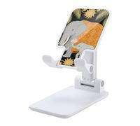 HETVBNS Elephant and Young Elephant Phone Stand for Desk - Adjustable & Foldable Tablet Stand Portable Cell Phone Stand Holder Compatible with 4-13" Smartphones, Tablets