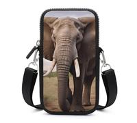 HETVBNS Elephant Cell Phone Bag with Detachable Strap, Aesthetic Mini Sling Bag Small Crossbody Bag for Phone