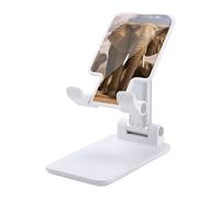 HETVBNS Elephant Family Phone Stand for Desk - Adjustable & Foldable Tablet Stand Portable Cell Phone Stand Holder Compatible with 4-13" Smartphones, Tablets