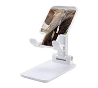 HETVBNS Elephant Phone Stand for Desk - Adjustable & Foldable Tablet Stand Portable Cell Phone Stand Holder Compatible with 4-13" Smartphones, Tablets