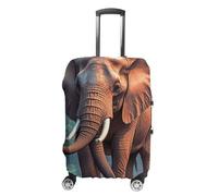HETVBNS Elephants Red Luggage Cover, Elastic Luggage Protector Fits 19-32in Suitcases, Washable & Anti-Scratch Suitcase Cover for Men Women, style, XL, Classic