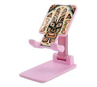 HETVBNS Ethnic Totem Phone Stand for Desk - Adjustable & Foldable Tablet Stand Portable Cell Phone Stand Holder Compatible with 4-13" Smartphones, Tablets