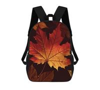 HETVBNS Fall Autumn Leaves Backpack for Women Men, Durable 600D Polyester Bookbag with Large Capacity, Lightweight 17 Inch Laptop Backpack Minimalism Casual Daypack for Work, Travel