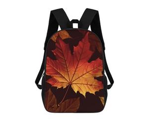 HETVBNS Fall Autumn Leaves Backpack for Women Men, Durable 600D Polyester Bookbag with Large Capacity, Lightweight 17 Inch Laptop Backpack Minimalism Casual Daypack for Work, Travel