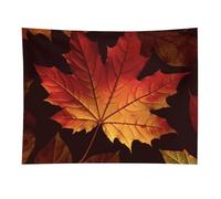 HETVBNS Fall Autumn Leaves Tapestry Wall Hanging - 30"x40" Aesthetic Tapestries Soft Polyester Wall Art Decor Large Tapestry for Bedroom Living Room Dorm Backdrop, Hanging Kit Included