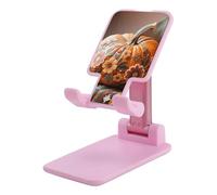 HETVBNS Fall Pumpkin Ethic Boho Floral Phone Stand for Desk - Adjustable & Foldable Tablet Stand Portable Cell Phone Stand Holder Compatible with 4-13" Smartphones, Tablets