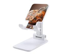 HETVBNS Fall Pumpkin Ethic Boho Floral Phone Stand for Desk - Adjustable & Foldable Tablet Stand Portable Cell Phone Stand Holder Compatible with 4-13" Smartphones, Tablets