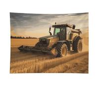 HETVBNS Farm Tractor Harvest Tapestry Wall Hanging - 30"x40" Aesthetic Tapestries Soft Polyester Wall Art Decor Large Tapestry for Bedroom Living Room Dorm Backdrop, Hanging Kit Included