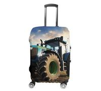 HETVBNS Farm Tractor Luggage Cover, Elastic Luggage Protector Fits 19-32in Suitcases, Washable & Anti-Scratch Suitcase Cover for Men Women, style, L, Classic