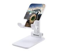 HETVBNS Farm Tractor Phone Stand for Desk - Adjustable & Foldable Tablet Stand Portable Cell Phone Stand Holder Compatible with 4-13" Smartphones, Tablets