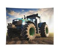 HETVBNS Farm Tractor Tapestry Wall Hanging - 30"x40" Aesthetic Tapestries Soft Polyester Wall Art Decor Large Tapestry for Bedroom Living Room Dorm Backdrop, Hanging Kit Included