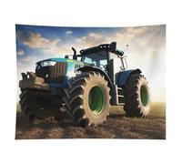HETVBNS Farm Tractor Tapestry Wall Hanging - 60"x80" Aesthetic Tapestries Soft Polyester Wall Art Decor Large Tapestry for Bedroom Living Room Dorm Backdrop, Hanging Kit Included