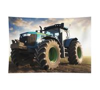 HETVBNS Farm Tractor Tapestry Wall Hanging - 60"x90" Aesthetic Tapestries Soft Polyester Wall Art Decor Large Tapestry for Bedroom Living Room Dorm Backdrop, Hanging Kit Included