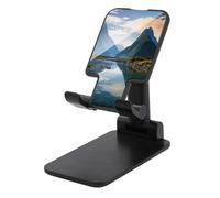 HETVBNS Fiordland National Park Phone Stand for Desk - Adjustable & Foldable Tablet Stand Portable Cell Phone Stand Holder Compatible with 4-13" Smartphones, Tablets