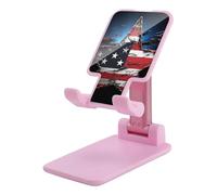 HETVBNS Flag Stars Phone Stand for Desk - Adjustable & Foldable Tablet Stand Portable Cell Phone Stand Holder Compatible with 4-13" Smartphones, Tablets