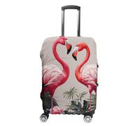 HETVBNS Flamingo Birds on Background Luggage Cover, Elastic Luggage Protector Fits 19-32in Suitcases, Washable & Anti-Scratch Suitcase Cover for Men Women, style, XL, Classic