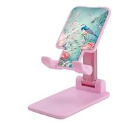 HETVBNS Flower and Bird Style Phone Stand for Desk - Adjustable & Foldable Tablet Stand Portable Cell Phone Stand Holder Compatible with 4-13" Smartphones, Tablets