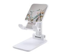 HETVBNS Flower Bicycle Phone Stand for Desk - Adjustable & Foldable Tablet Stand Portable Cell Phone Stand Holder Compatible with 4-13" Smartphones, Tablets
