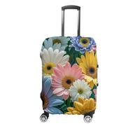 HETVBNS Flowers As Background Luggage Cover, Elastic Luggage Protector Fits 19-32in Suitcases, Washable & Anti-Scratch Suitcase Cover for Men Women, style, Small, Classic
