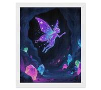 HETVBNS Fluorescent Fairy Diamond Painting Kits for Adults, Full Round Drill DIY Diamond Art for Beginners, 5D Gem Art and Crafts for Home Wall Decor 16"x20"