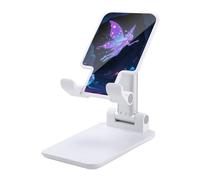 HETVBNS Fluorescent Fairy Phone Stand for Desk - Adjustable & Foldable Tablet Stand Portable Cell Phone Stand Holder Compatible with 4-13" Smartphones, Tablets