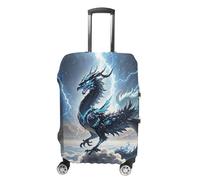 HETVBNS Flying Dragon Luggage Cover, Elastic Luggage Protector Fits 19-32in Suitcases, Washable & Anti-Scratch Suitcase Cover for Men Women, style, XL, Classic