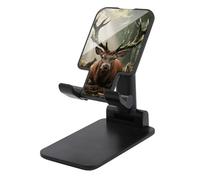 HETVBNS Forest Wildlife Phone Stand for Desk - Adjustable & Foldable Tablet Stand Portable Cell Phone Stand Holder Compatible with 4-13" Smartphones, Tablets