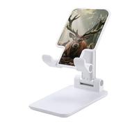 HETVBNS Forest Wildlife Phone Stand for Desk - Adjustable & Foldable Tablet Stand Portable Cell Phone Stand Holder Compatible with 4-13" Smartphones, Tablets