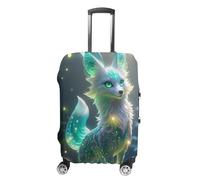 HETVBNS Fox Luggage Cover, Elastic Luggage Protector Fits 19-32in Suitcases, Washable & Anti-Scratch Suitcase Cover for Men Women, style, L, Classic