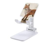 HETVBNS Fox Phone Stand for Desk - Adjustable & Foldable Tablet Stand Portable Cell Phone Stand Holder Compatible with 4-13" Smartphones, Tablets