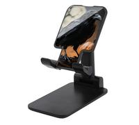 HETVBNS Frightening Halloween Crow Phone Stand for Desk - Adjustable & Foldable Tablet Stand Portable Cell Phone Stand Holder Compatible with 4-13" Smartphones, Tablets